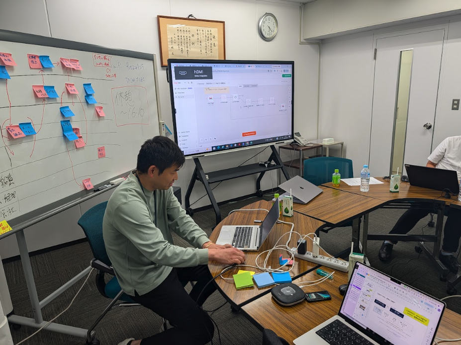 n8nワークフロー構築中